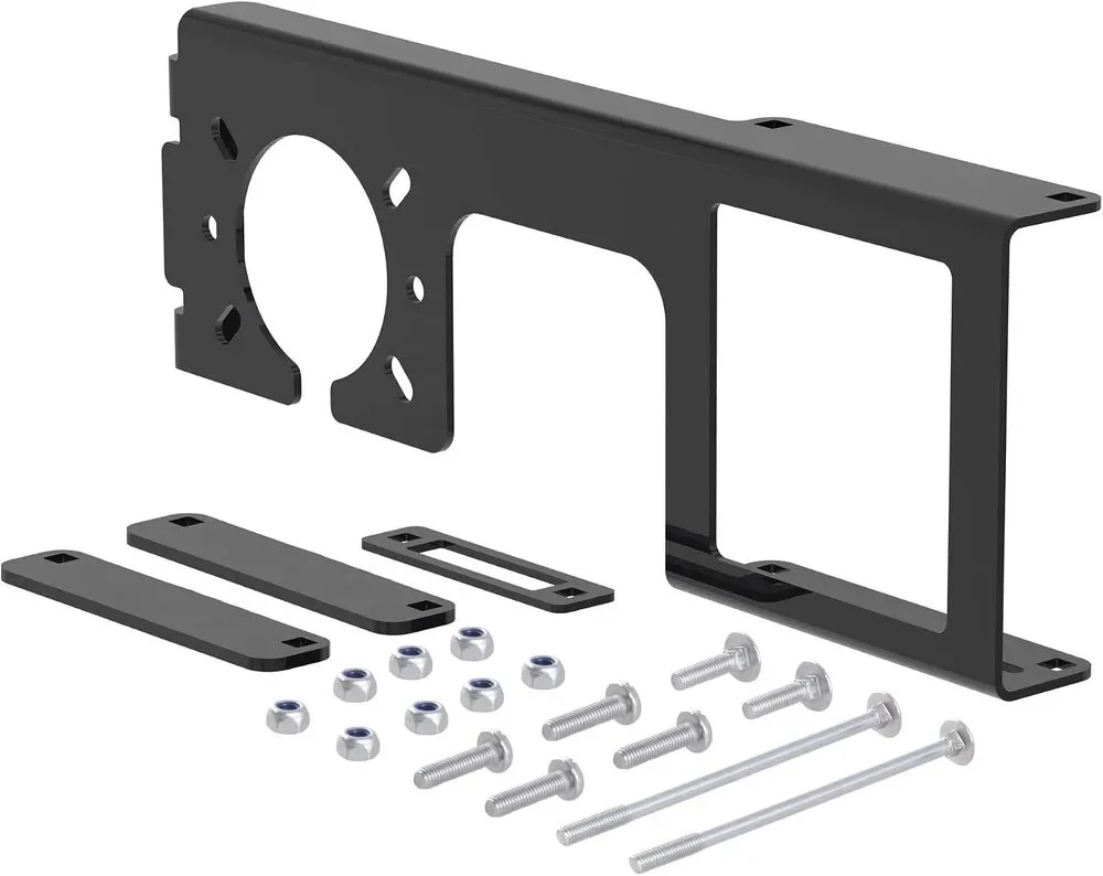 CURT 58003 Easy-Mount Trailer Bracket, 2-1/2 Inch Receiver, 4 or 5, 6 or 7 Way